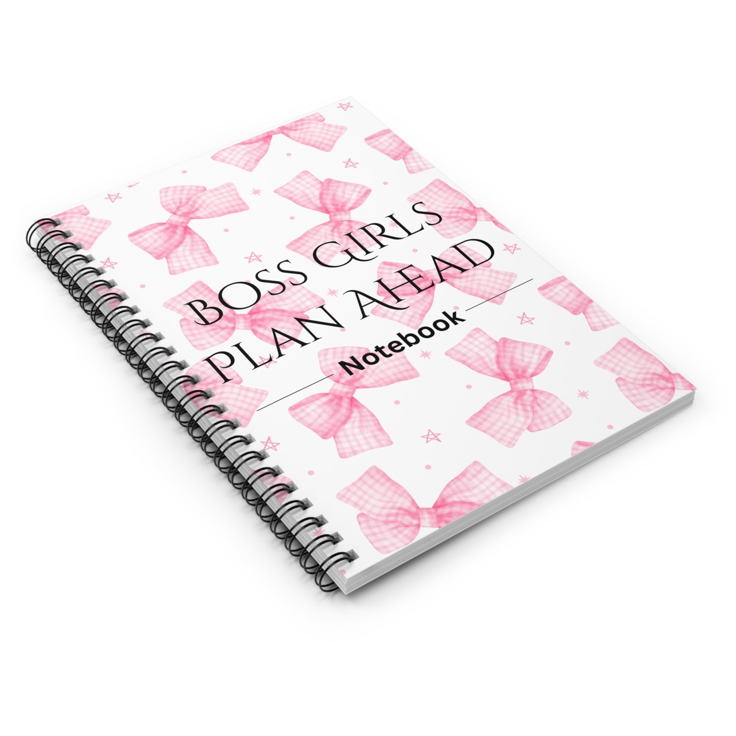 Boss Girls Plan Ahead Spiral Notebook - Cute & Functional Planner, Gift for Students, Bosses, Journaling, Office Supplies
