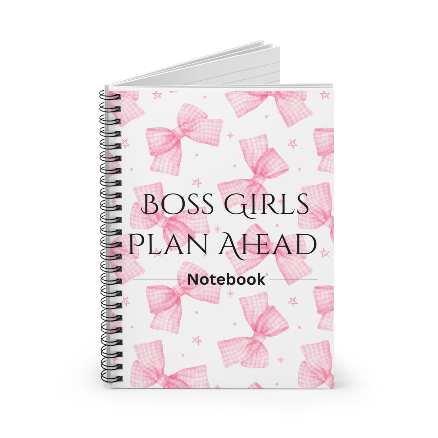 Boss Girls Plan Ahead Spiral Notebook - Cute & Functional Planner, Gift for Students, Bosses, Journaling, Office Supplies